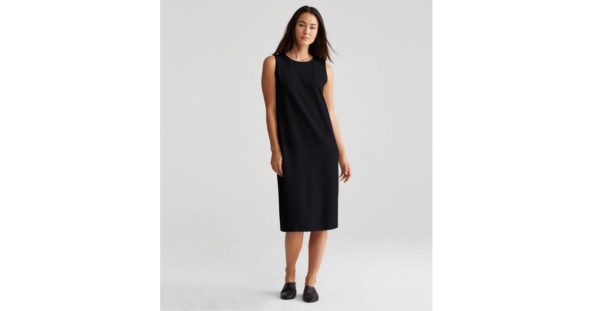 eileen fisher jersey shift dress