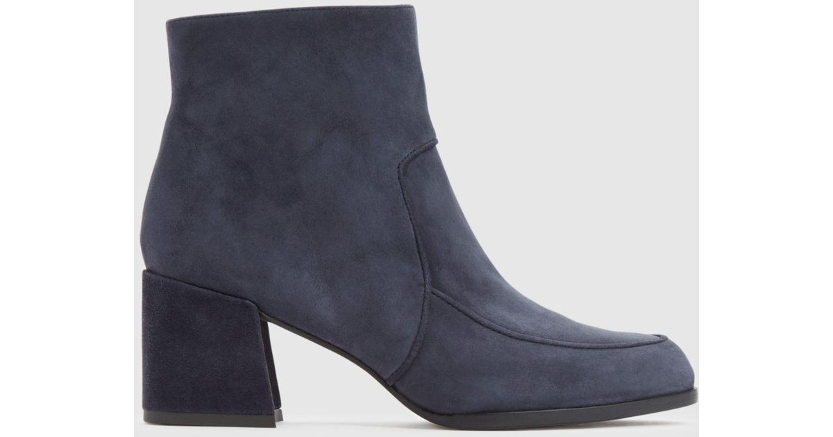 eileen fisher harper suede bootie