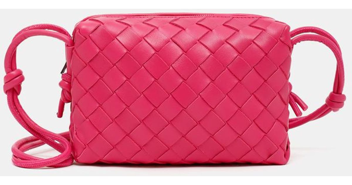 Bottega Leather Mini Loop Camera Bag in Red Lyst Canada