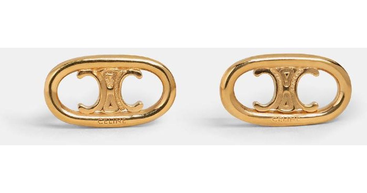 celine triomphe earrings