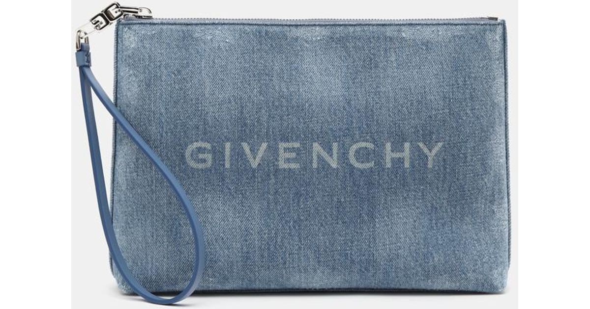 Givenchy Travel Pouch In Denim in Blue Lyst