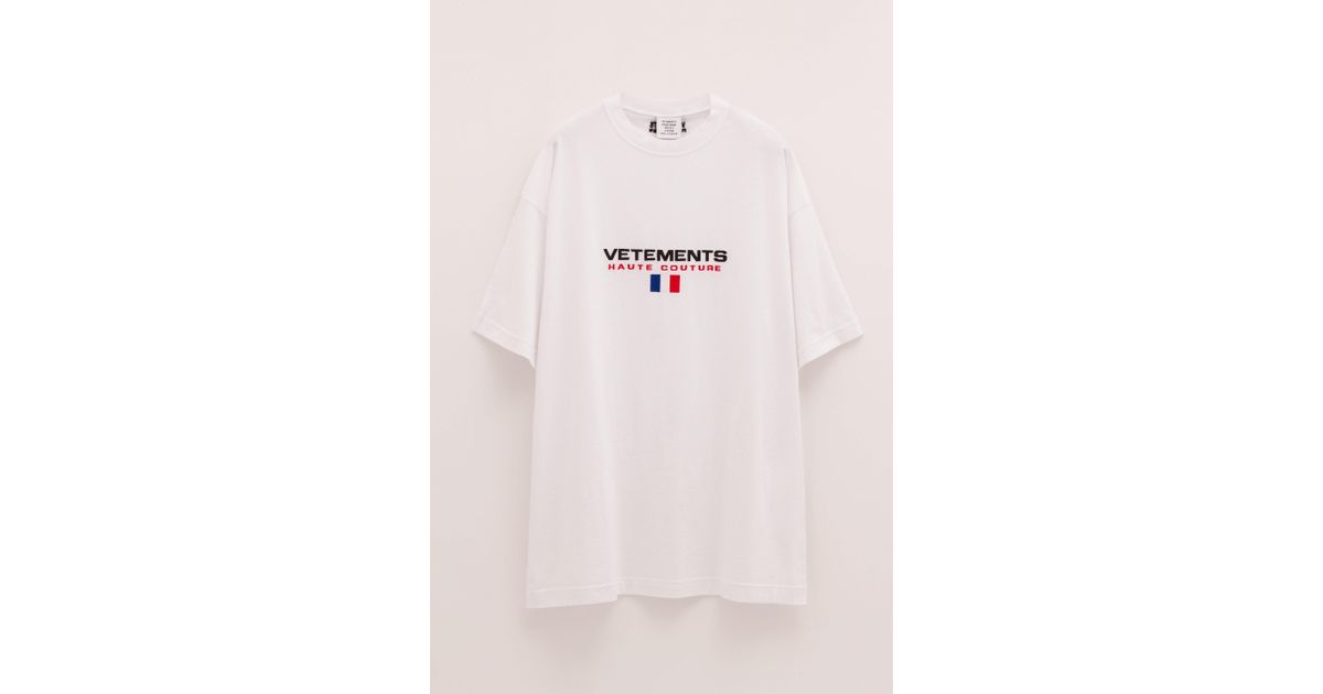Vetements Cotton Haute Couture T-shirt 