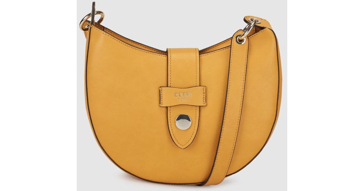mustard guess handbag