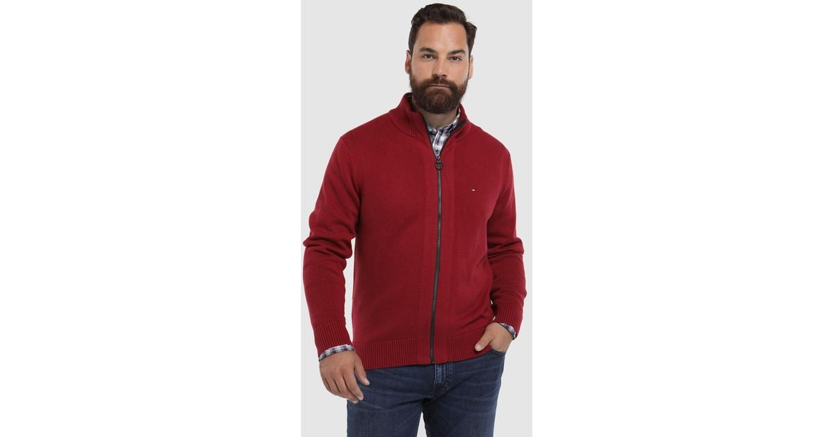 tommy hilfiger zip cardigan