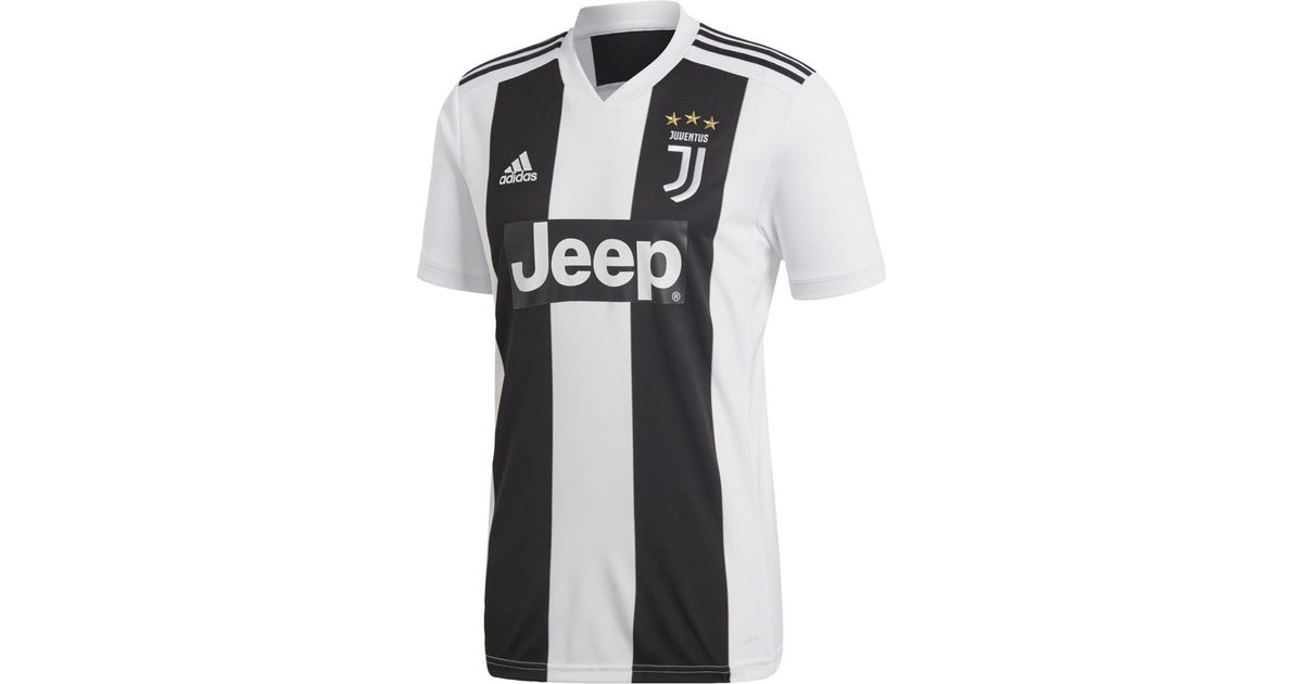 Adidas Multicolor Juventus Fc 2018 2019 Home Strip T Shirt For Men