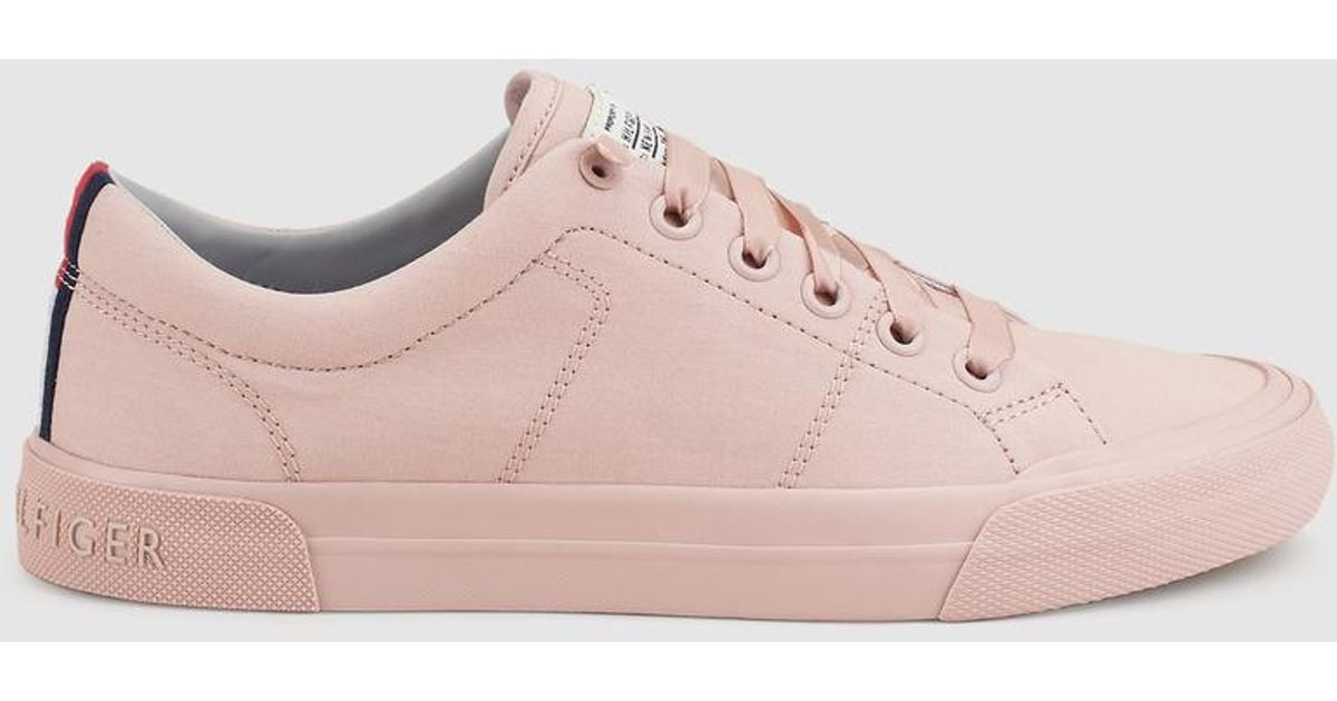 pink tommy hilfiger trainers