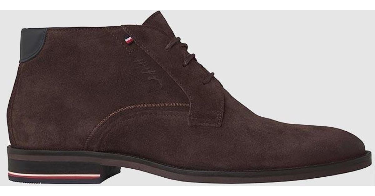 tommy hilfiger beige flat boots