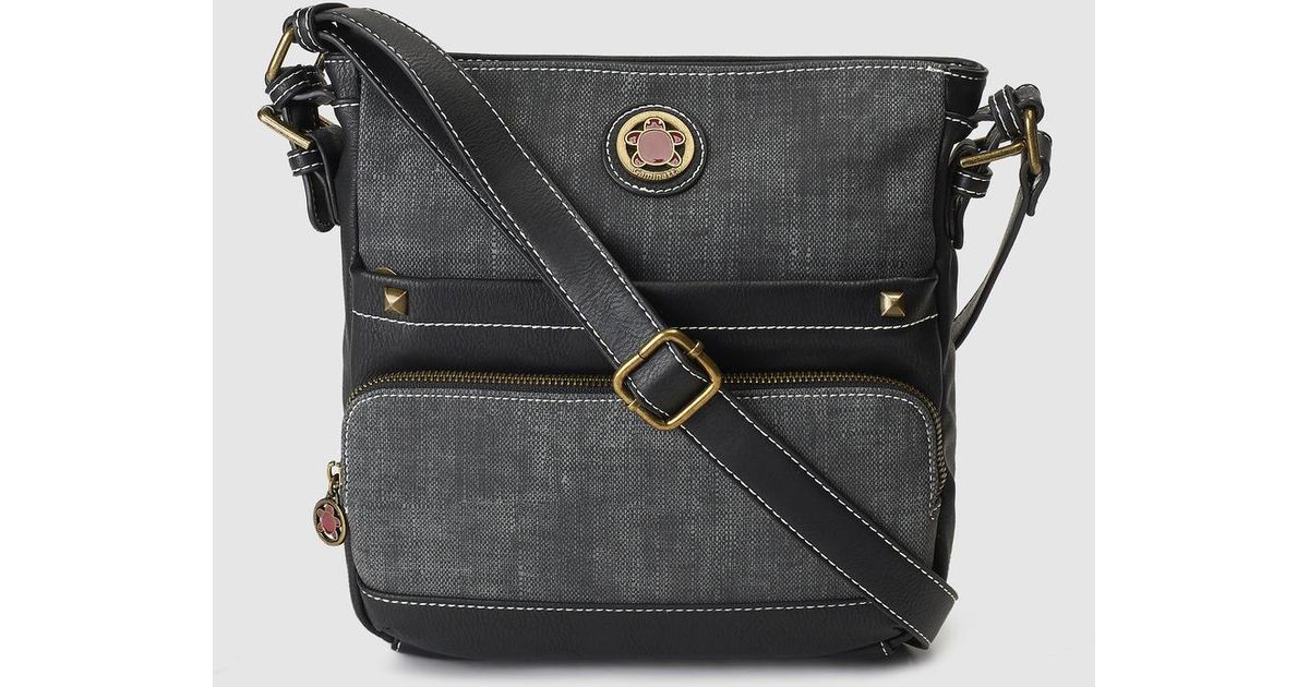 Caminatta Black Crossbody Bag With A Long Adjustable Strap - Lyst
