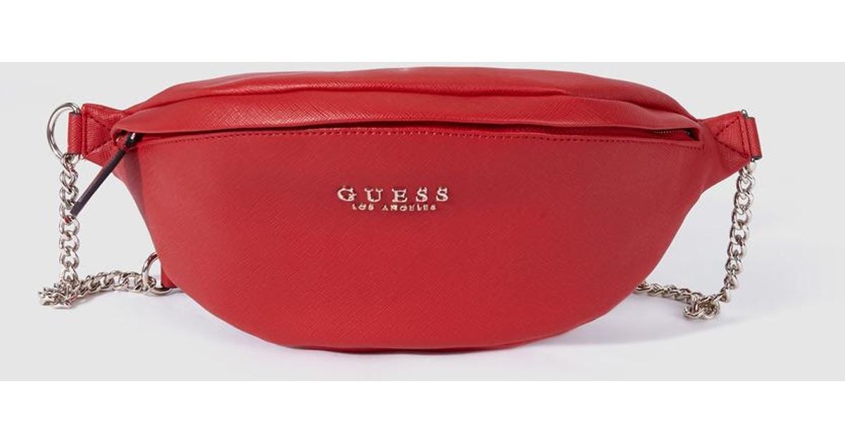 guess bum bag red