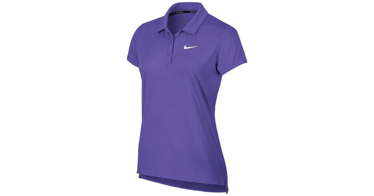 purple nike polo shirt