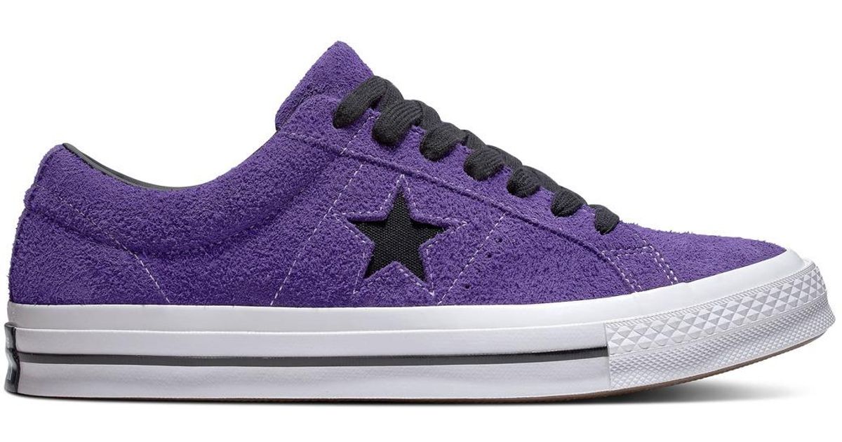 one star dark star vintage suede low top