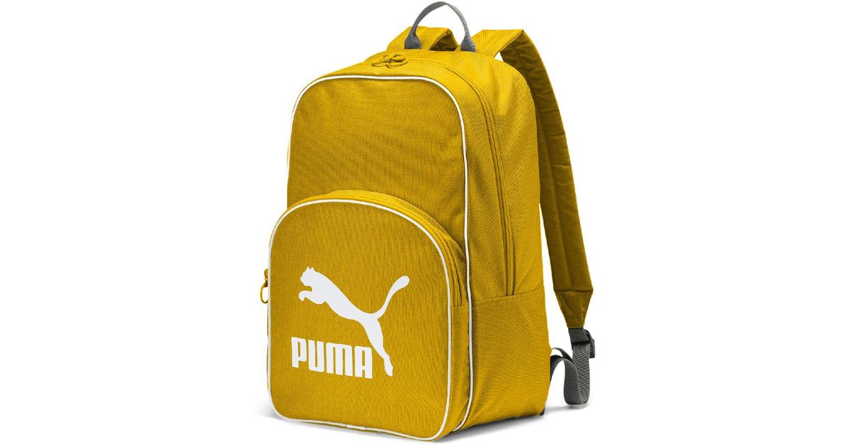 puma yellow backpack