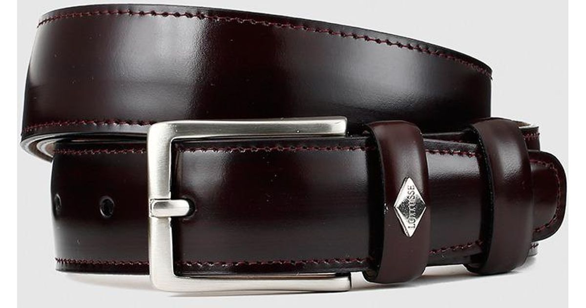 burgundy belt mens