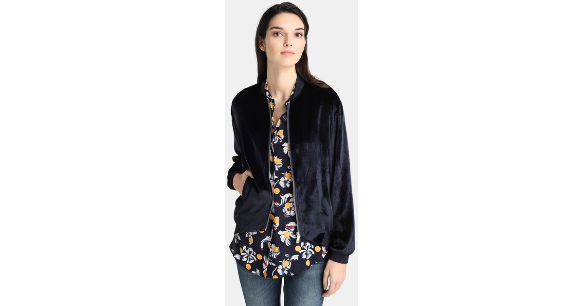 tommy hilfiger blue velvet jacket