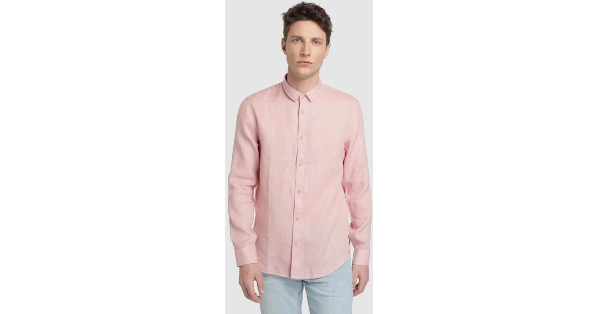 plain pink shirt mens