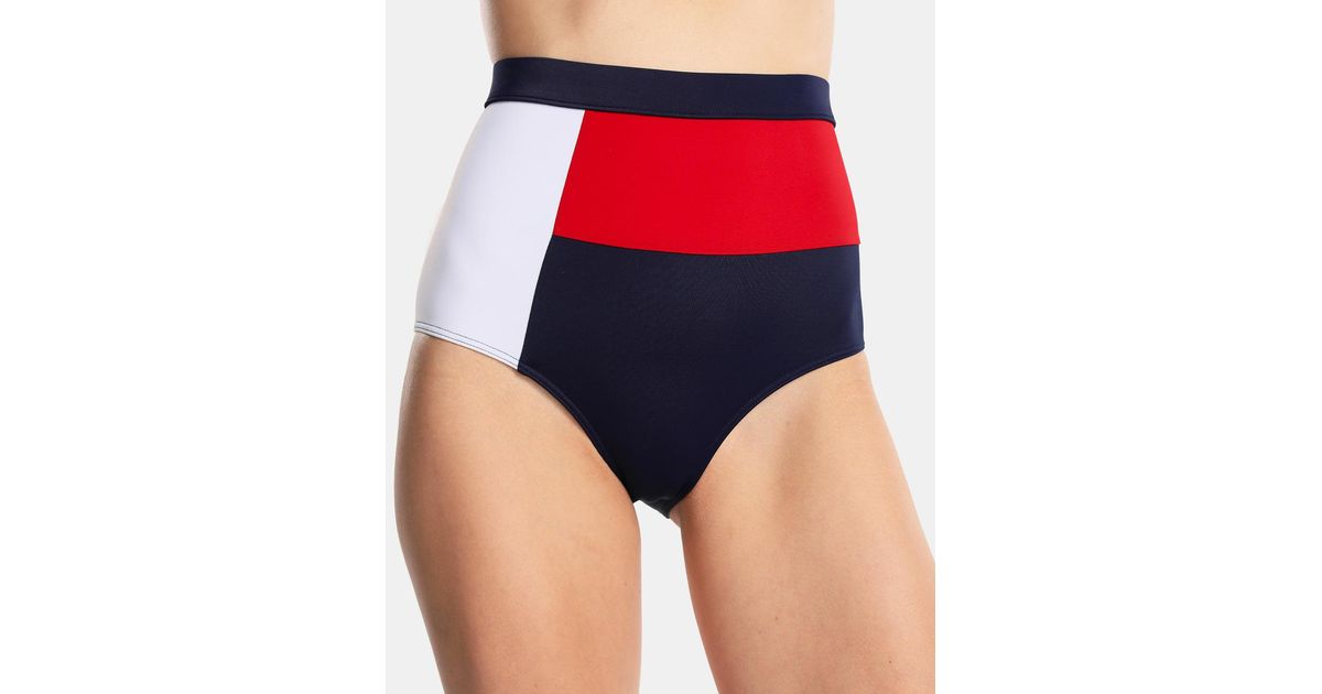 tommy hilfiger high waisted bikini bottoms