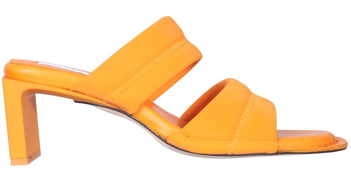 Miista Yvonne Leather Sandals in Orange | Lyst UK