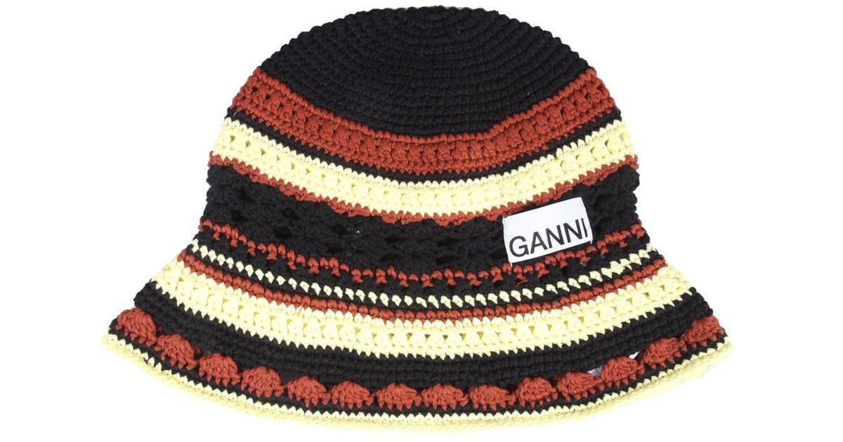 crochet hat ganni