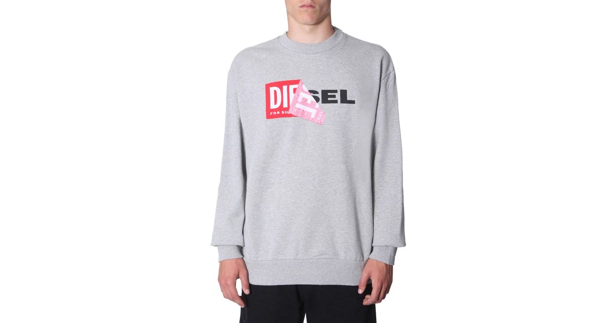 diesel peel logo sweatshirt