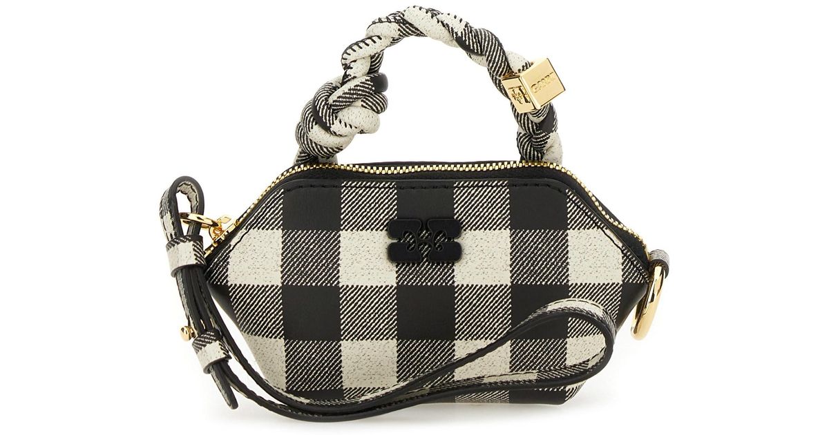 トートバッグ Ganni FW25 Ganni Bou Bag Nano Vichy (A6889 847) Ganni Bou Nano