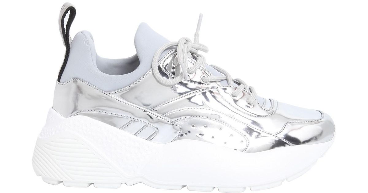 metallic chunky sneakers