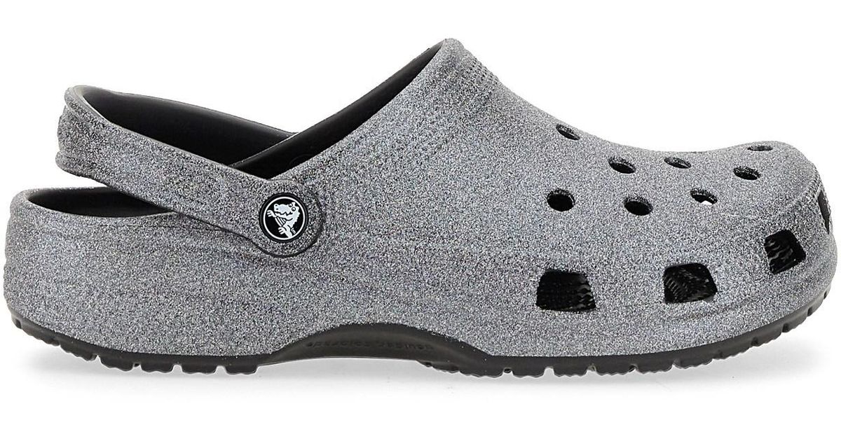 Crocs™ Clog Con Glitter in Silver (Metallic) Lyst UK