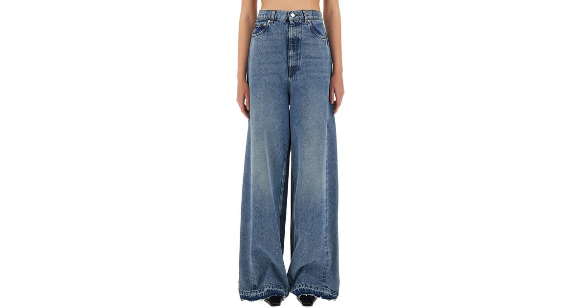 Stella McCartney Wide-Leg Jeans With Contrasting Panels in