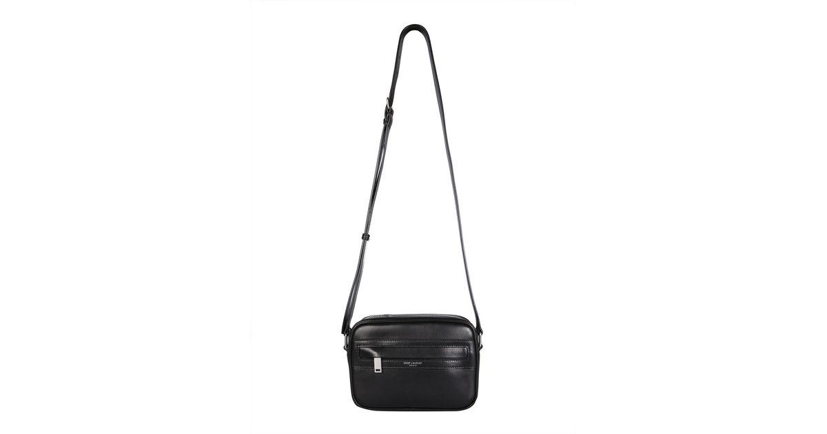 Saint Laurent Small Camera Camp Bag in Black for Men | Lyst