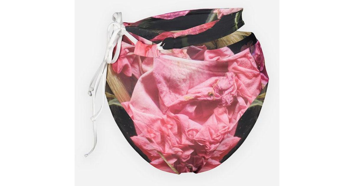 OTTOLINGER Lucie Knitted Laced Bikini Bottom in Pink Lyst