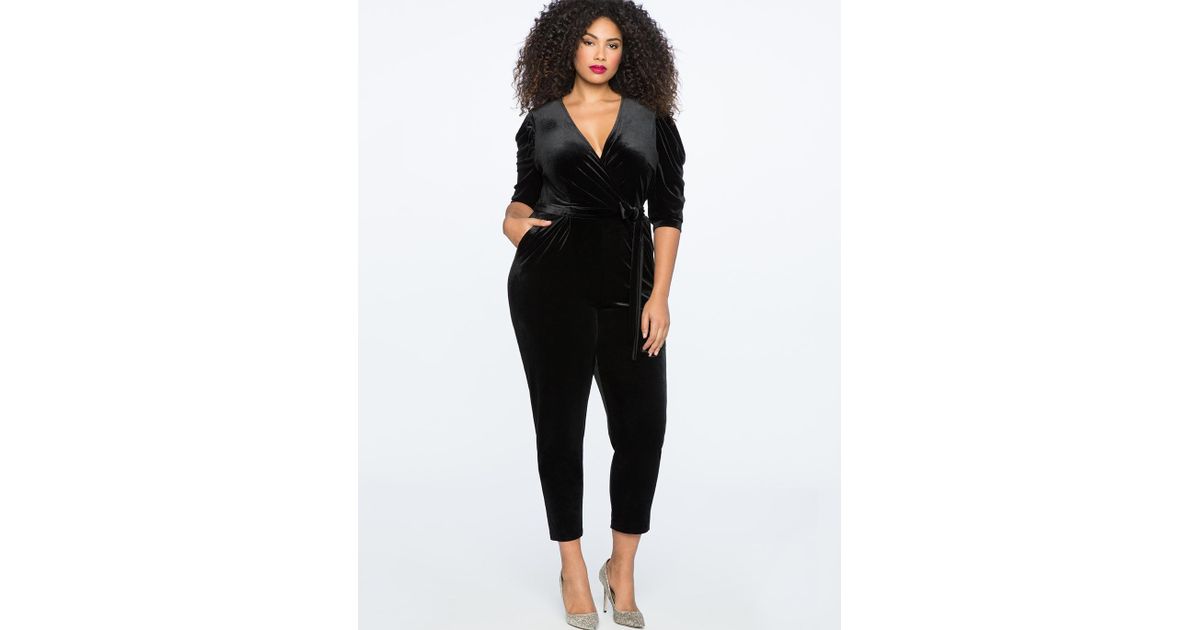 eloquii black jumpsuit