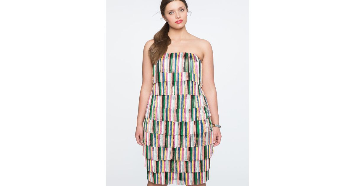 eloquii fringe dress