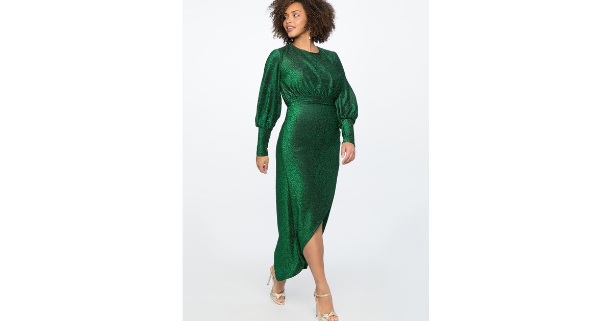 emerald green wrap skirt