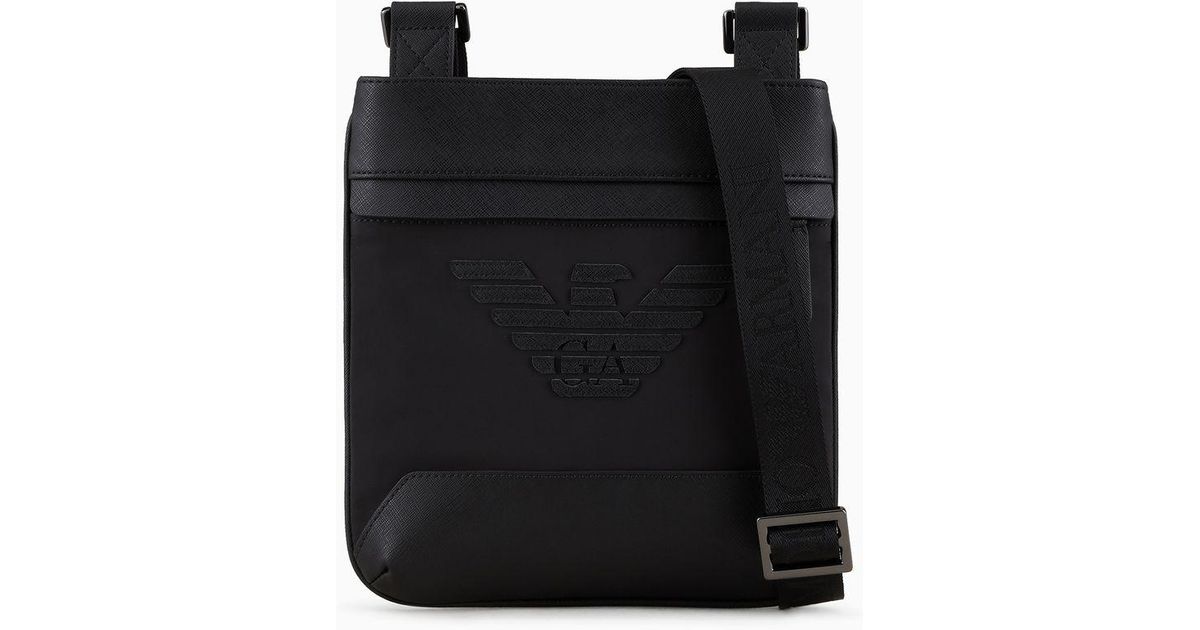 Armani man bag black sale