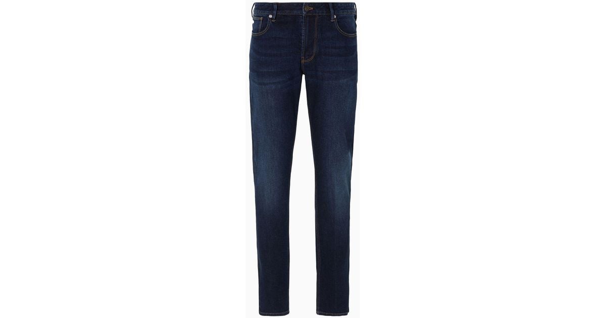 Vaqueros Slim Fit J06 De Denim Efecto Vintage Emporio Armani de