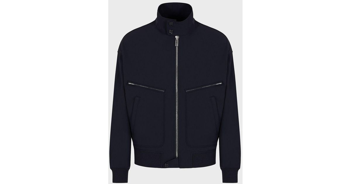Emporio Armani Waterrepellent Twoway Stretch Technical Nylon Blouson