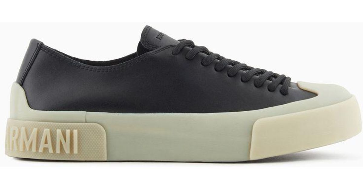 emporio armani sneakers black gold