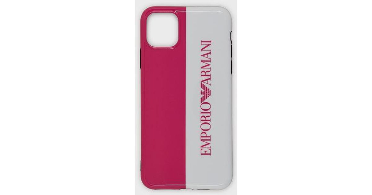 Cover iPhone 11 Pro Max con logo di Emporio Armani | Lyst