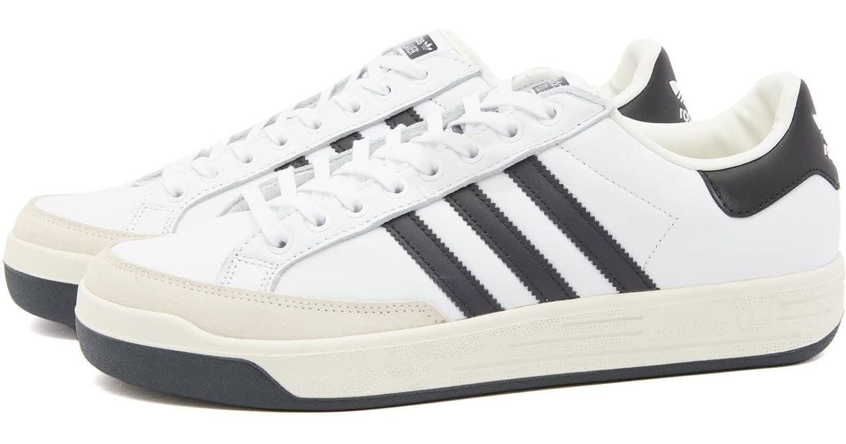 adidas Rod Laver Stripes Sneakers in White for Men | Lyst