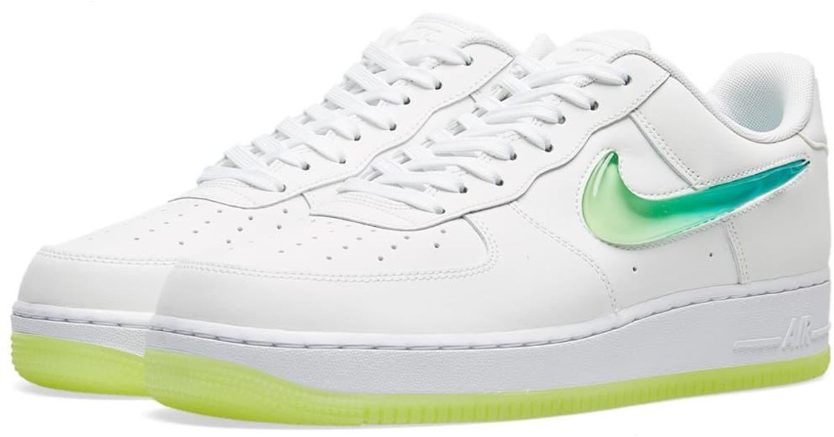 air force 1 jelly swoosh green