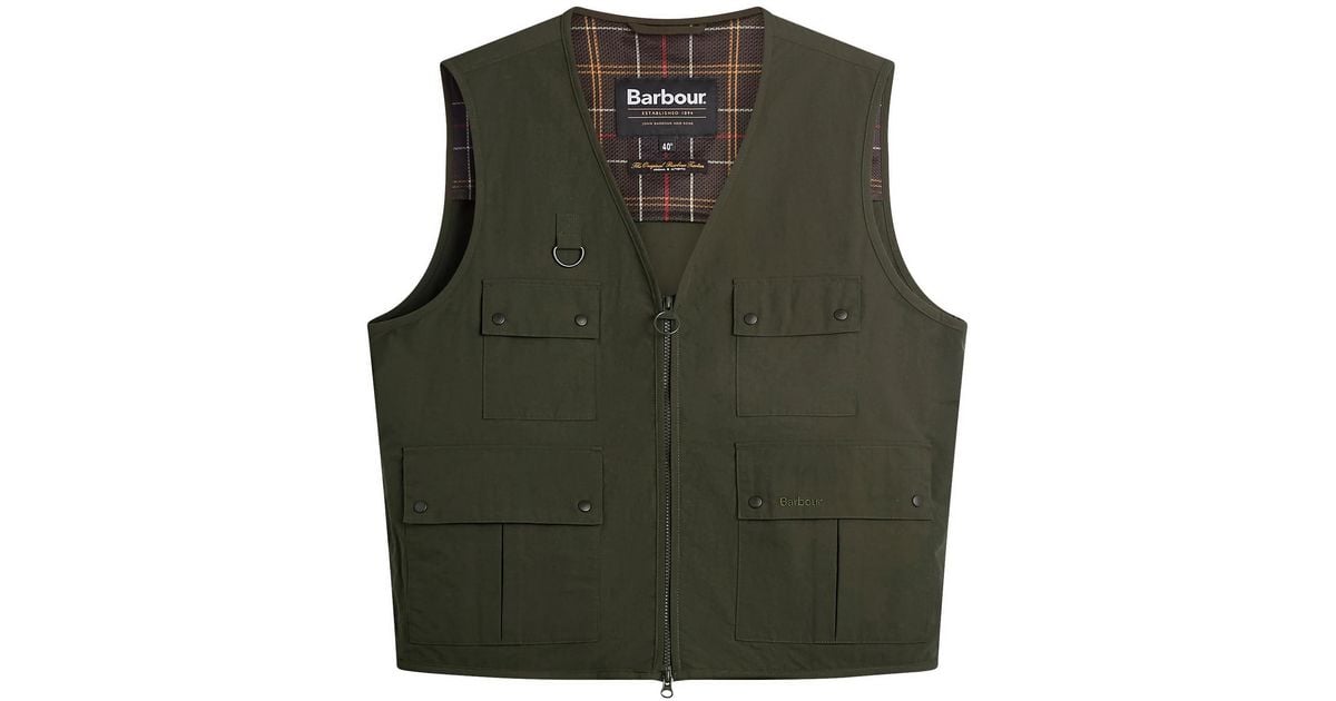 Barbour Fly Fishing Vest in Green for Men | Lyst UK