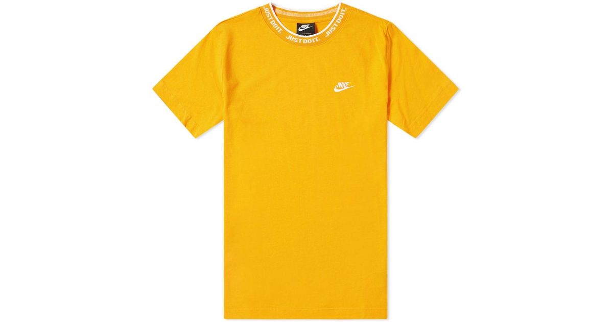 nike orange just do it shirt
