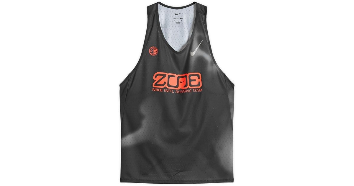 Singlet Layout Nike Aeroswift Singlet in Gray for Men | Lyst