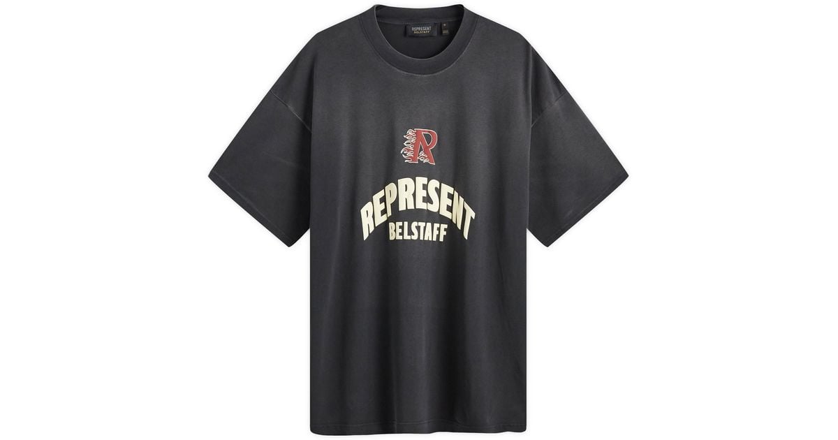 Represent X Belstaff Flame Pheonix T-Shirt in Black for Men