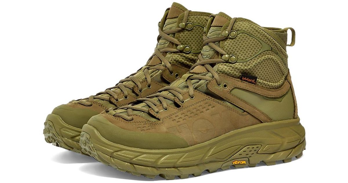Hoka One One Lace Tor Ultra Hi Wp Jp In Green For Men Lyst