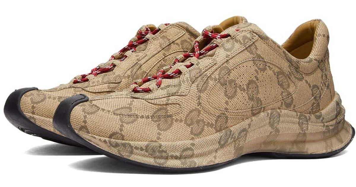 Gucci gg Supreme Run Sneakers in Brown for Men Lyst Canada