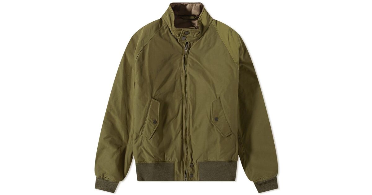 Baracuta X Engineered Garments G9 Ma1 Harrington Jacket in Green