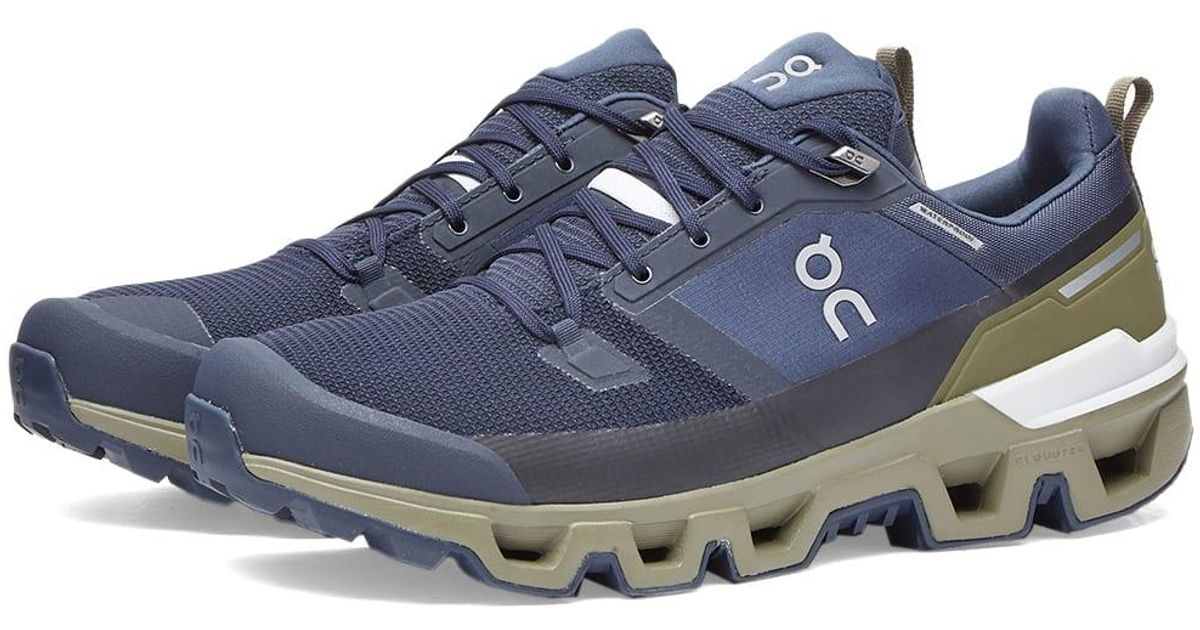 On Running Cloudwander Waterproof Sneakers in Blue for Men | Lyst