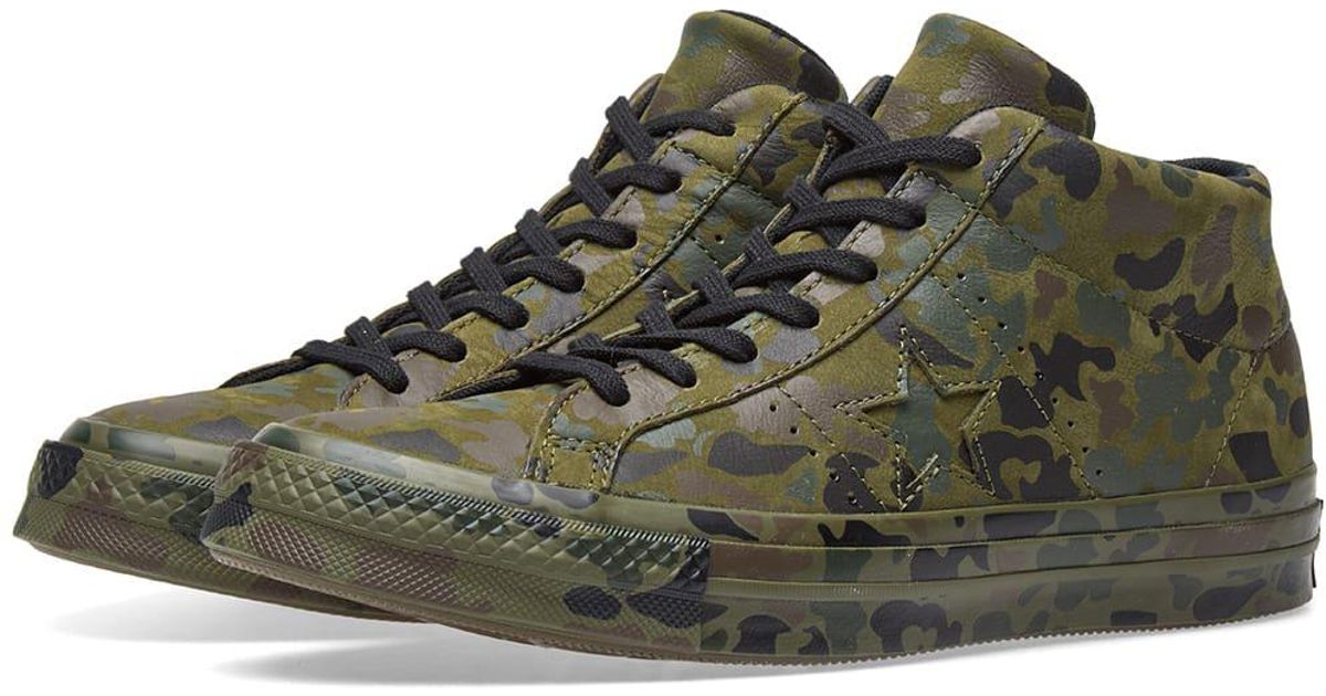 converse one star mid camo