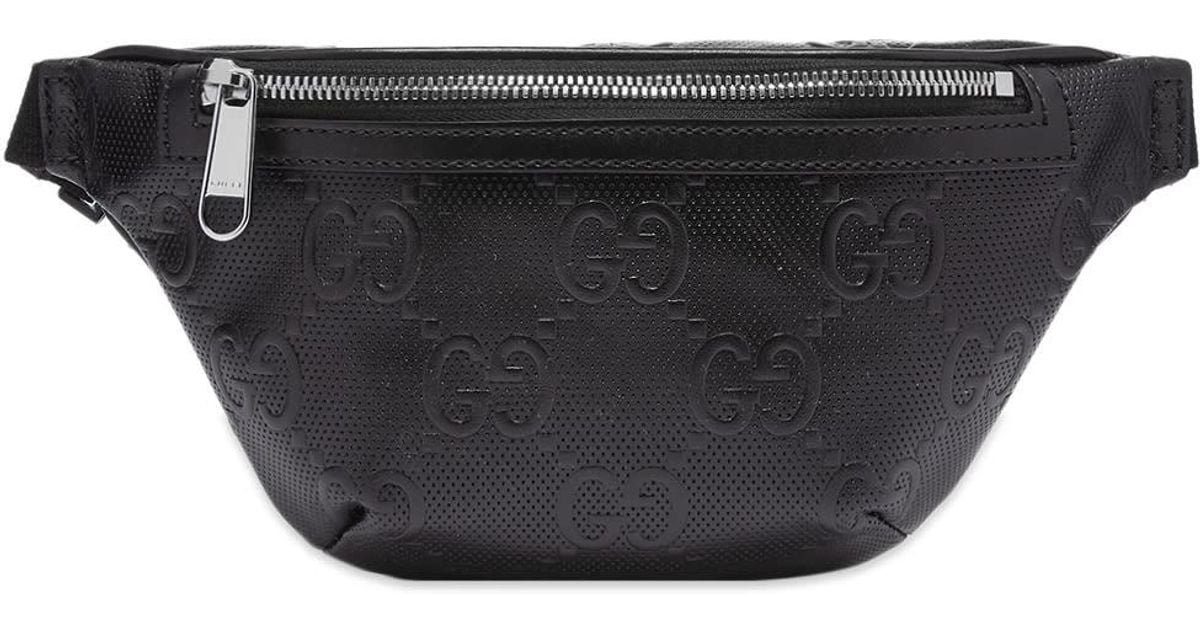 Black gucci fanny pack deals