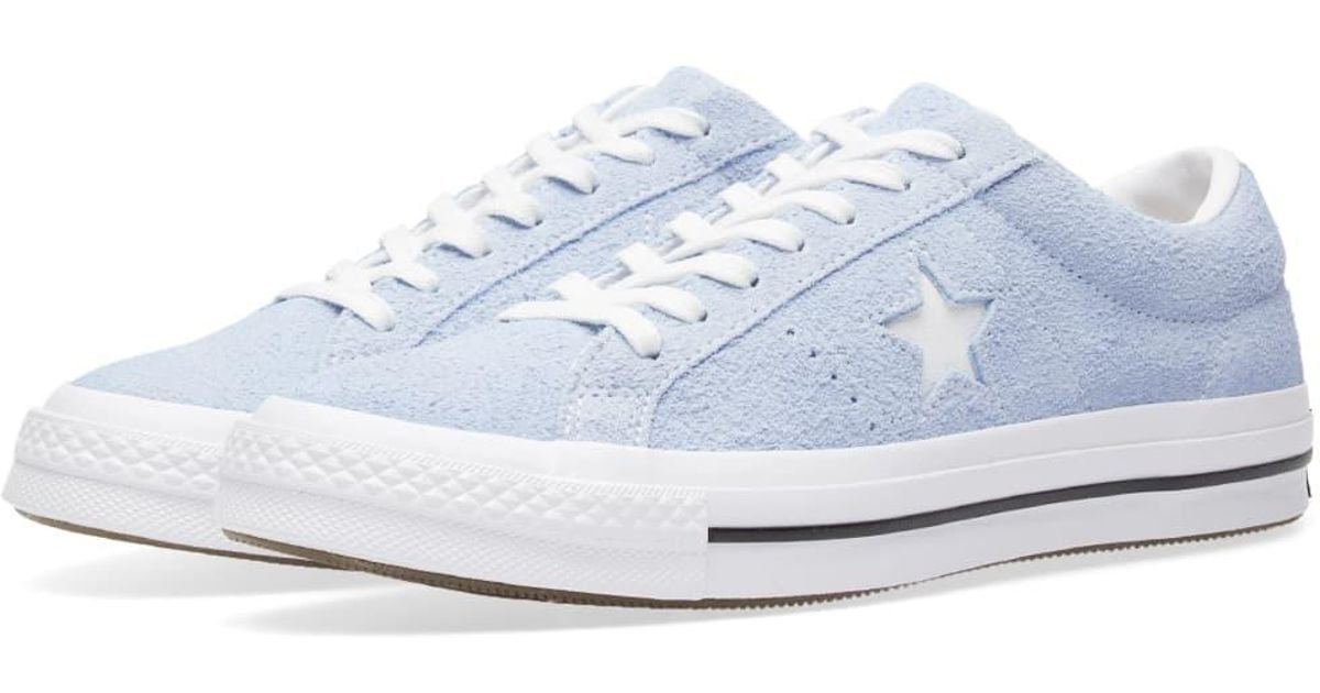 converse one star bleu pastel